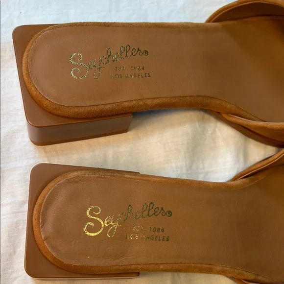 Seychelles Women’s Tan Suede Mules size 9 - Picture 2 of 10